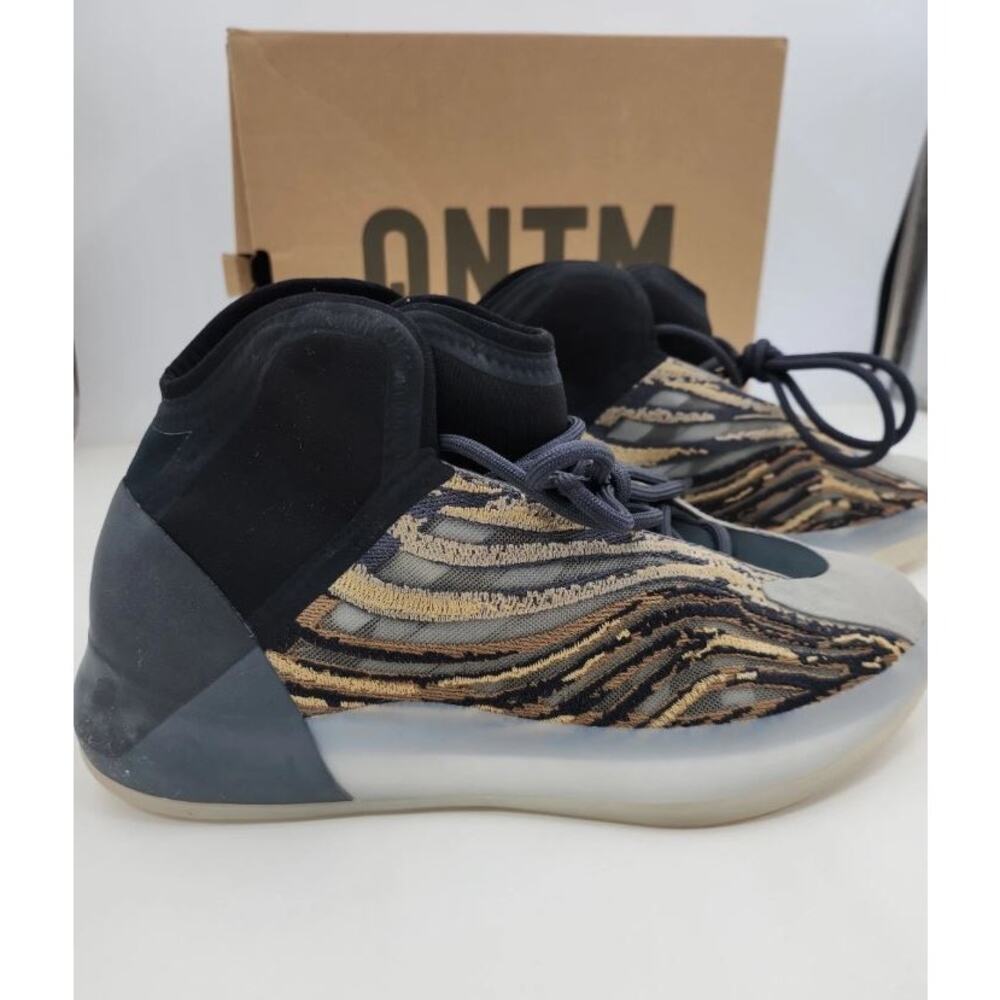 ADIDAS YEEZY QNTM Amber Tint GX1331 Mens Basketball Sneakers Size 9.5 Like New - Picture 5 of 14